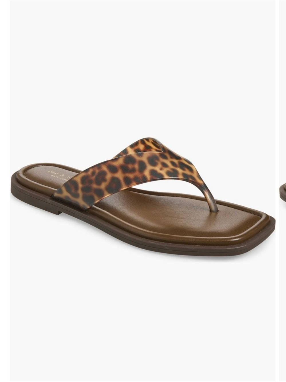 rag & bone Leopard-Print Gracie jelly flip flop